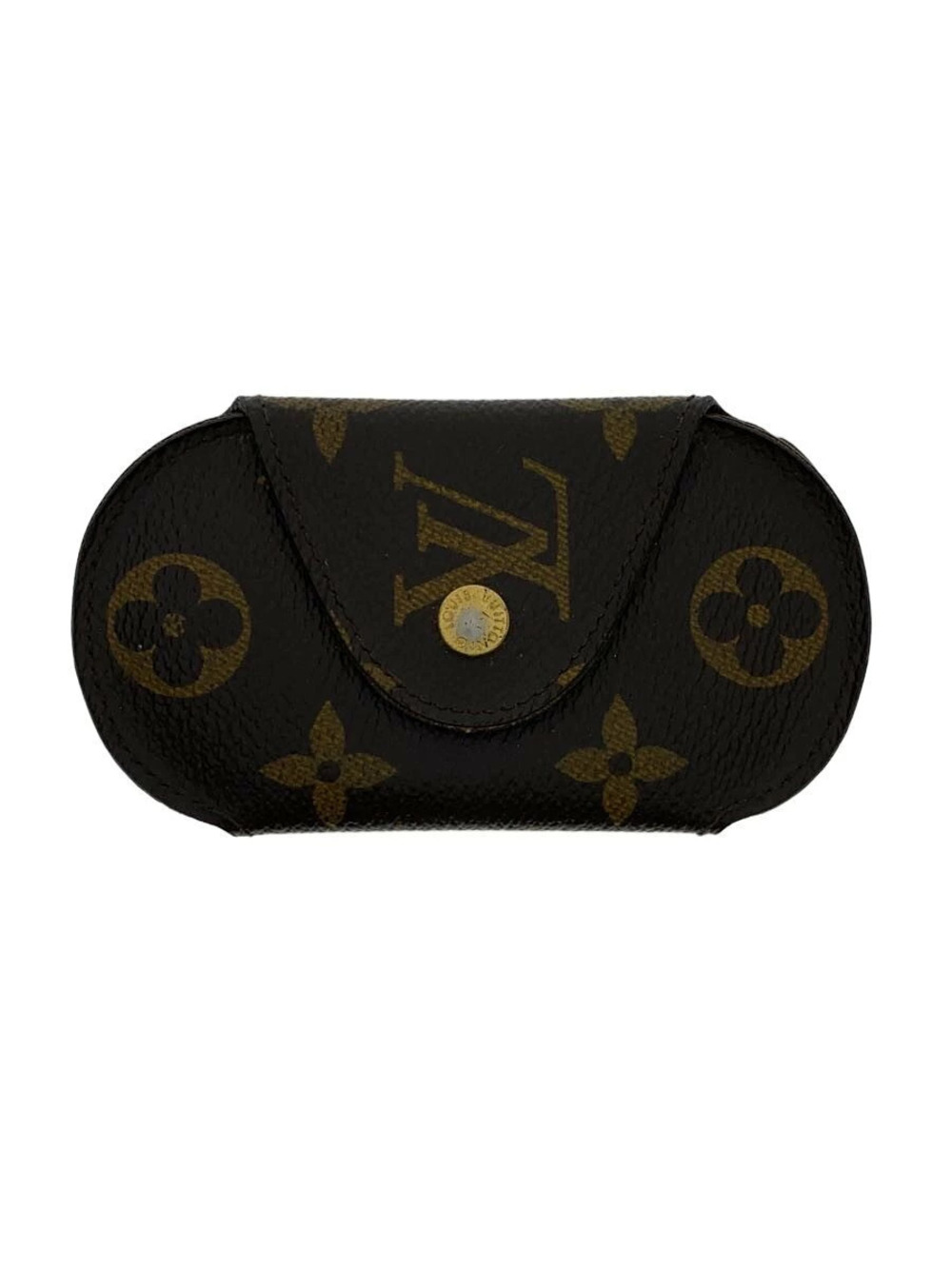 LOUIS VUITTON Multicles Long Monogram Canvas Leather Brown All over Paint